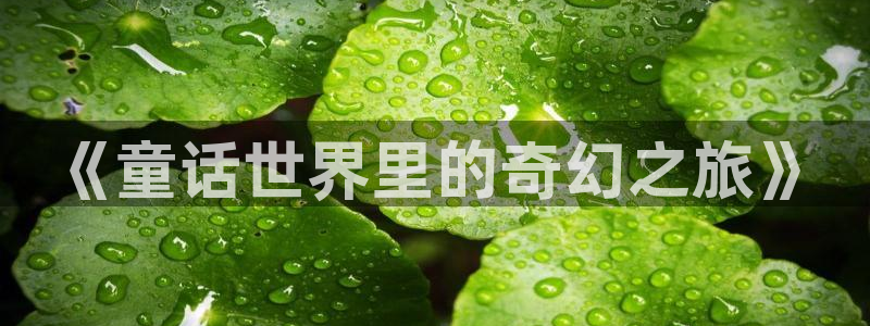 请回答1988在线播放免费：《童话世界里的奇幻之旅》